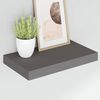 vidaXL Floating Wall Shelf High Gloss Grey 40x23x3.8 cm MDF