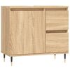 vidaXL Bathroom Cabinet Sonoma Oak 65x33x60 cm Engineered Wood