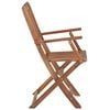 vidaXL Folding Garden Chairs 6 pcs Solid Acacia Wood