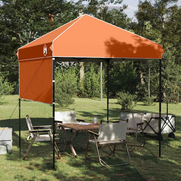 vidaXL Canopy Tent Manual Orange 194 x 194 x 251 cm Fabric