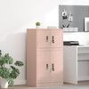 vidaXL Storage Cabinet Pink 60 x 40 x 40 cm Steel