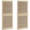 vidaXL Cabinet Door 2 pcs Natural 140.5 x 2 x 59.5 cm Solid Pine Wood