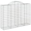 vidaXL Arched Gabion Baskets 30 pcs 200x50x140/160 cm Galvanised Iron
