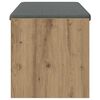 vidaXL Hall Bench with Cushion Artisan Oak 103 x 38 x 40 cm