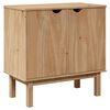 vidaXL Hallway Cabinet "OTTA" 75x40x75 cm Solid Wood Pine