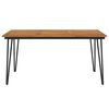 vidaXL Garden Table with Hairpin Legs 160x80x75 cm Solid Wood Acacia
