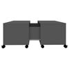 vidaXL Coffee Table Grey 75x75x38 cm Engineered Wood