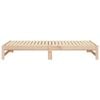 vidaXL Pull-out Day Bed without Mattress 2x(80x200) cm Solid Wood Pine