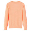 Kids' Sweater Knitted Bright Orange 128