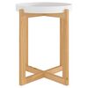 vidaXL Coffee Table White 41x41x48.5cm Engineered Wood&Solid Wood Pine