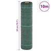 vidaXL Weed Membrane Green 0.5x10 m PP