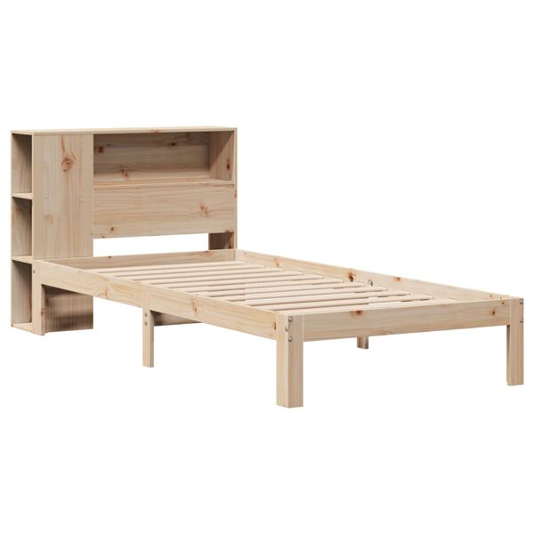 vidaXL Bookcase Bed without Mattress 100x200cm Solid Wood Pine