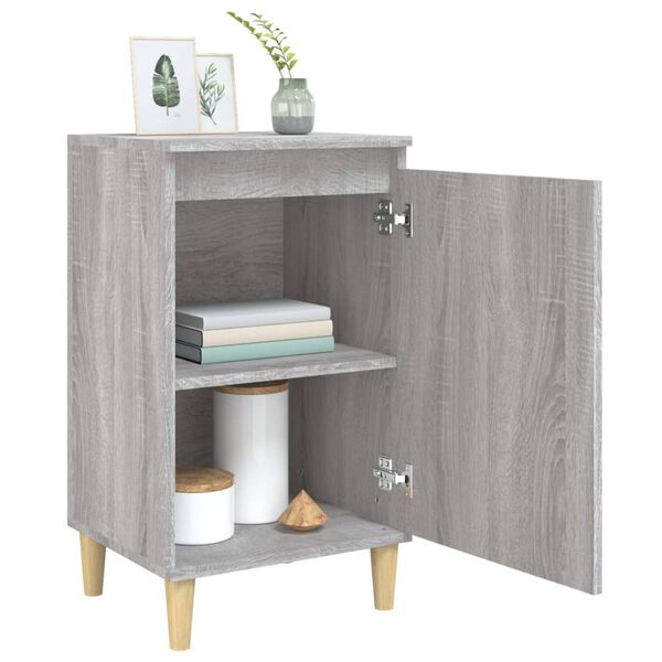 vidaXL Bedside Cabinet Grey Sonoma 40x35x70 cm Engineered Wood