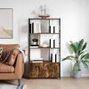 vidaXL Bookshelf Smoked Oak 80 x 30 x 155.5 cm Engineered Wood