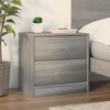 vidaXL Bedside Cabinet Grey Sonoma 40x30x40 cm Engineered Wood