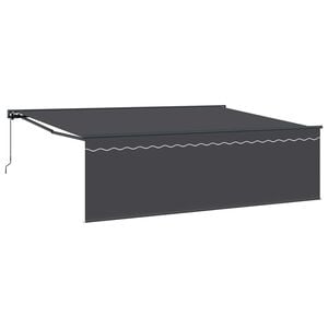 vidaXL Retractable Awning Manual Anthracite 450 x 300 cm