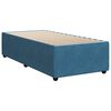 vidaXL Bed Frame without Mattress Blue 90x200 cm Velvet