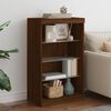 vidaXL Sideboard with LED Lights Brown Oak 60.5x37x100 cm