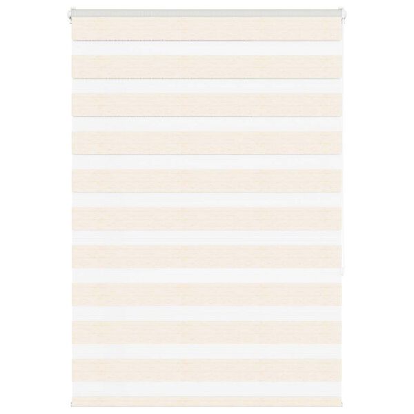 vidaXL Zebra Blind Marble Beige 100x150 cm Fabric Width 95.9 cm Polyester