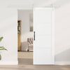 vidaXL Sliding Door White 73.5 x 198.5 cm Solid Pine Wood
