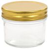 vidaXL Glass Jam Jars with Gold Lid 96 pcs 110 ml