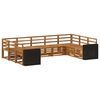 vidaXL Sectional Sofa Set 9 pcs Natural Solid Acacia Wood