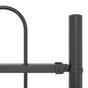 vidaXL Garden Fence 6 pcs Grey 10.2 x 0.8 m Powder-coated Steel