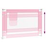 vidaXL Toddler Safety Bed Rail Pink 100x25 cm Fabric