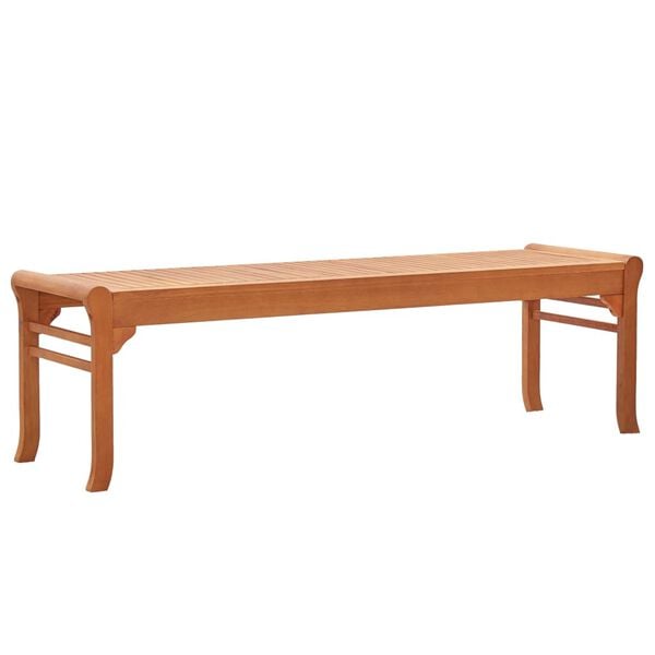vidaXL 3-Seater Garden Bench 150 cm Solid Eucalyptus Wood