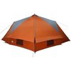 vidaXL Teepee Tent with Roof Grey and Orange 567 x 470 x 242 cm