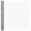 vidaXL Fence with Post Silver 1.5 x 10 m Steel