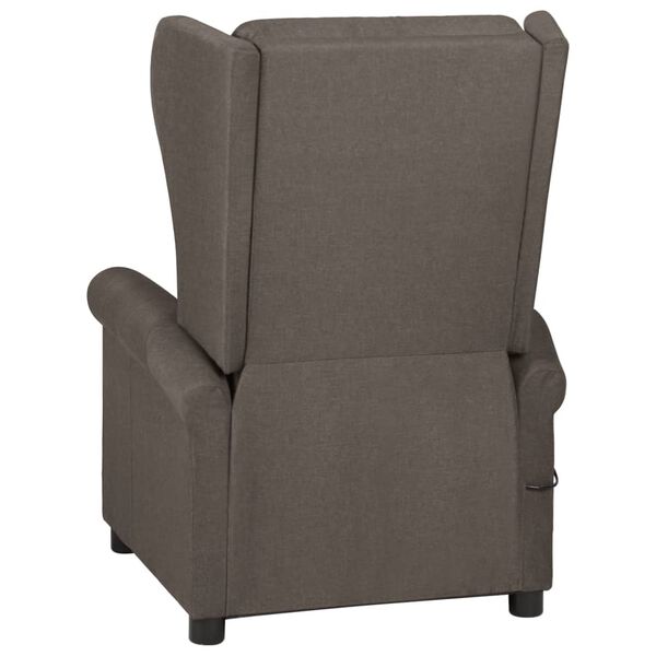 vidaXL Recliner Chair Brown Fabric