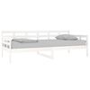 vidaXL Day Bed without Mattress White Solid Wood Pine 90x200 cm