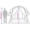 vidaXL Family Tent Tunnel 8-Person Blue Waterproof