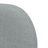 vidaXL Headboard Ear Light Grey 80 x 23 x 6 cm Fabric