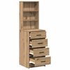 vidaXL Highboard Artisan oak 40 x 41 x 135 cm Engineered wood