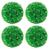 vidaXL Artificial Boxwood Balls with LED Lights 4 pcs Green 12 cm