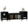vidaXL TV Cabinet Black 160x35x55 cm Engineered Wood