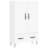 vidaXL Highboard White 69,5x31x115 cm Engineered Wood