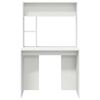 vidaXL Desk with Shelf White 91 x 50 x 149 cm Engineered Wood