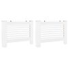 vidaXL Radiator Covers 2 pcs White 112x19x81,5 cm MDF