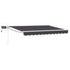 vidaXL Manual Retractable Awning with LEDs 2.5 x 2 m