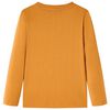 Kids' T-shirt with Long Sleeves Dark Ochre 104