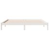 vidaXL Extra Long Bed Frame without Mattress White 180x210 cm Solid Wood Pine