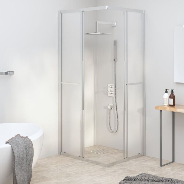 vidaXL Shower Cabin Frosted ESG 90x70x180 cm