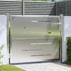vidaXL Garden Gate with Lock Silver 100 x 75 cm Stainless Steel