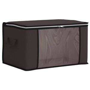 vidaXL Storage Box with Transparent Side Window Anthracite