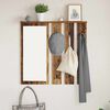 vidaXL Wall-Mounted Coat Rack Old wood 84 x 10 x 80 cm Engineered wood