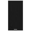 vidaXL Hanging Cabinet with Door Black Oak and White 50 x 31 x 100 cm