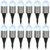 vidaXL Solar Ground Lights 12 pcs LED Lights White